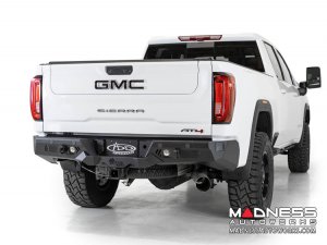 GMC Sierra 2500 Bomber Rear Bumper w/ Blind Spot and Backup Sensor Cutouts